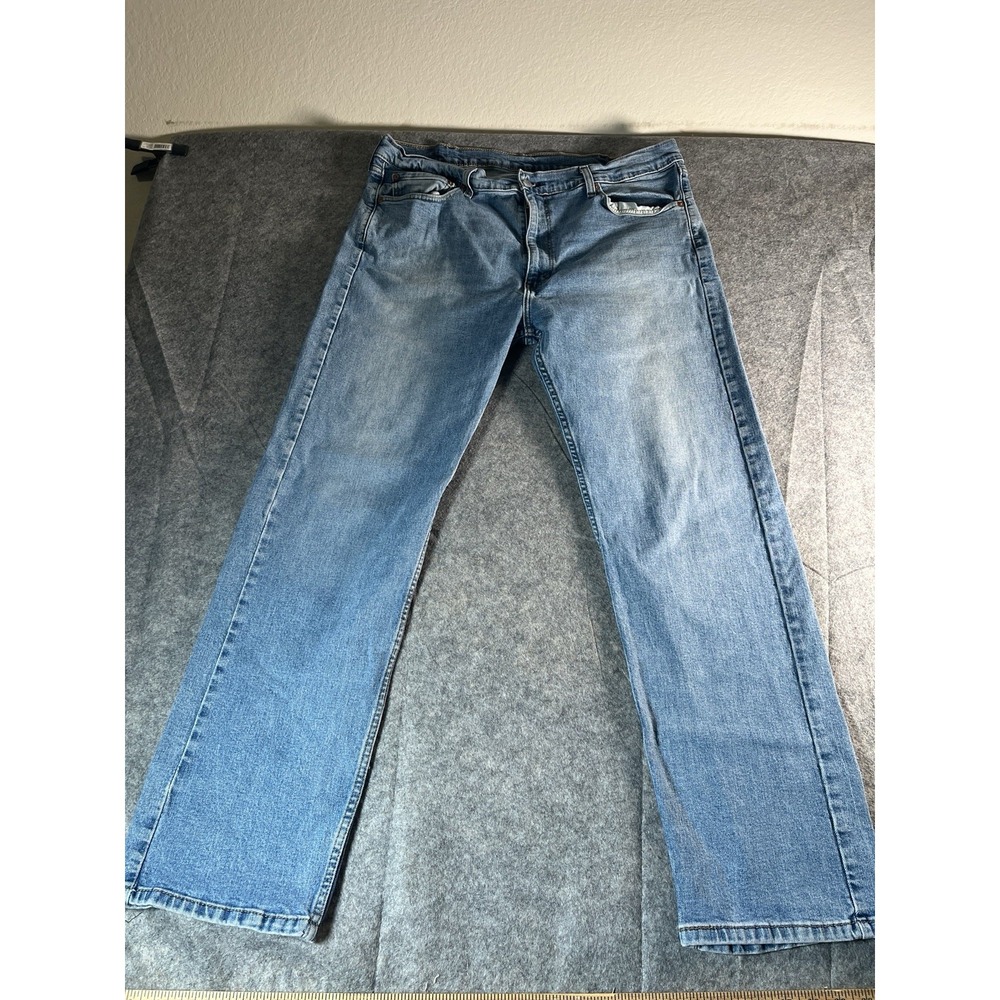 Levi's 505 Regular Fit Straight Leg Mens Size 40x32 Blue Cotton Denim